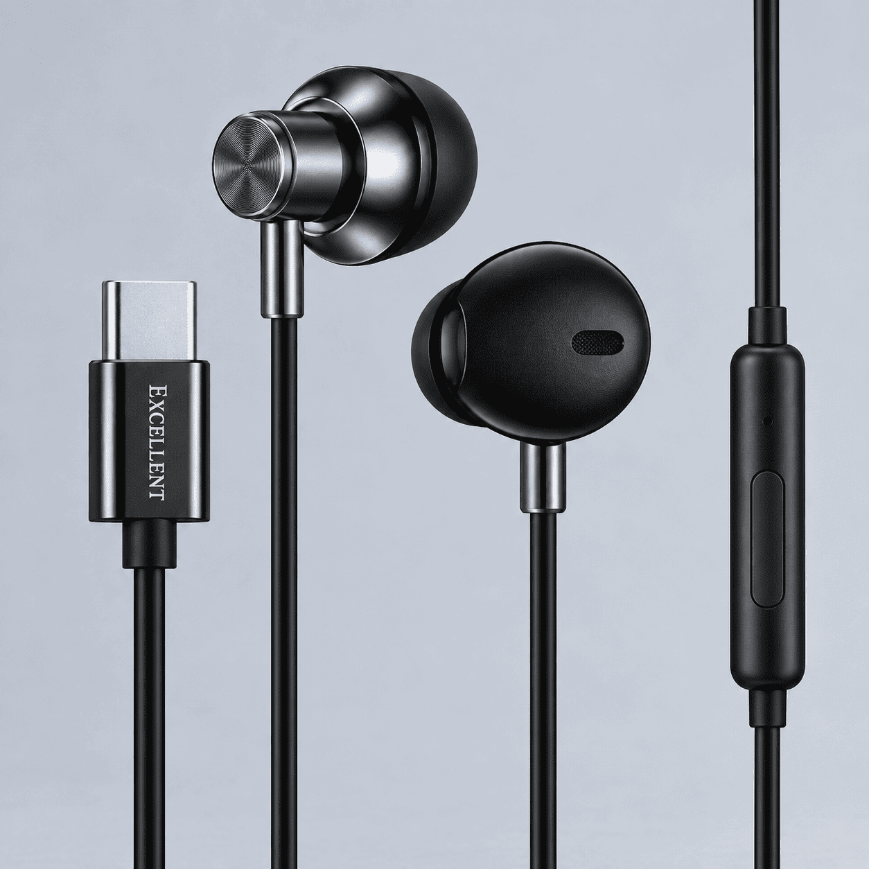 Excellent E4 4X Metal Extra Bass Type-C Wired Earphones