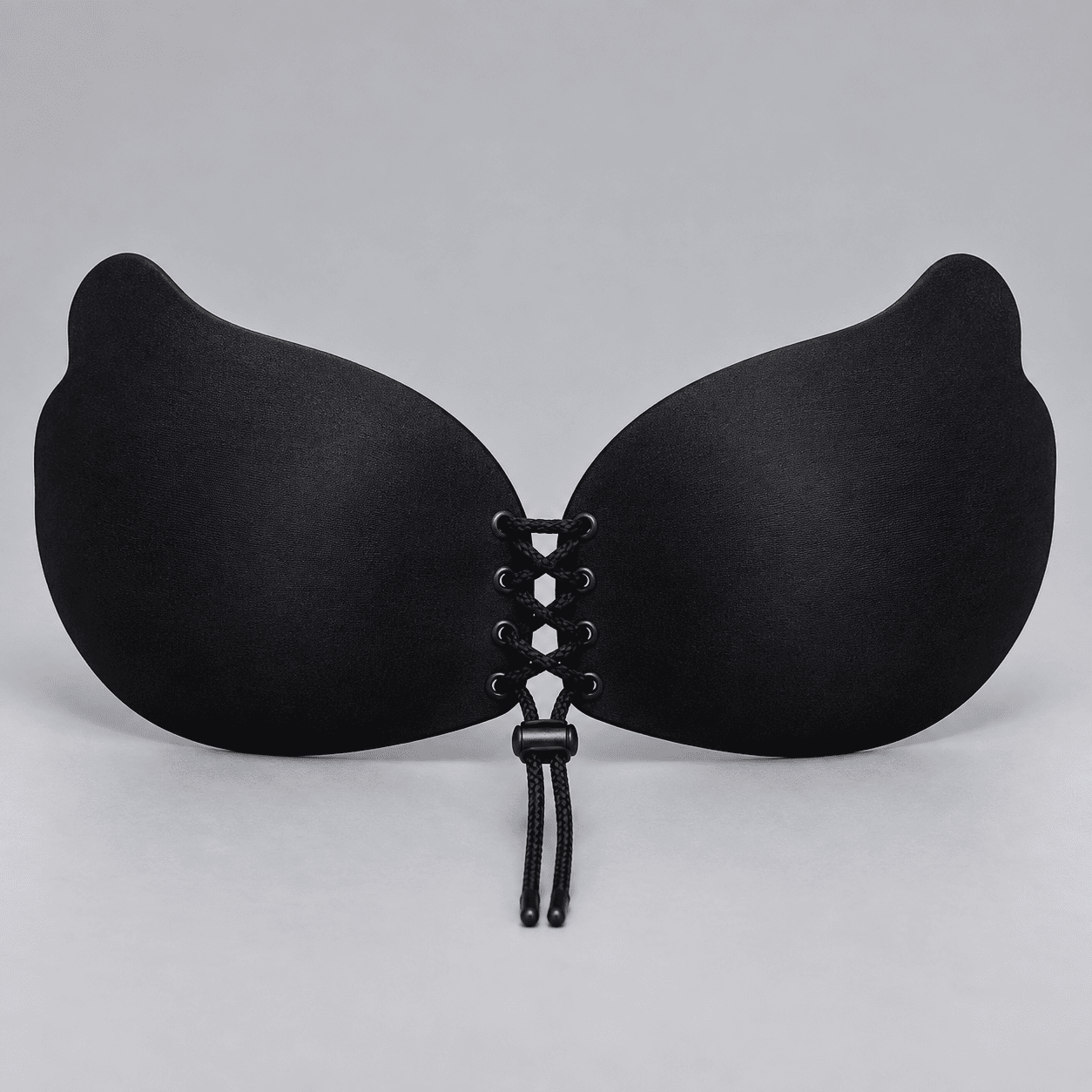 Strapless Backless Lace-Up Adhesive Push-Up Bra