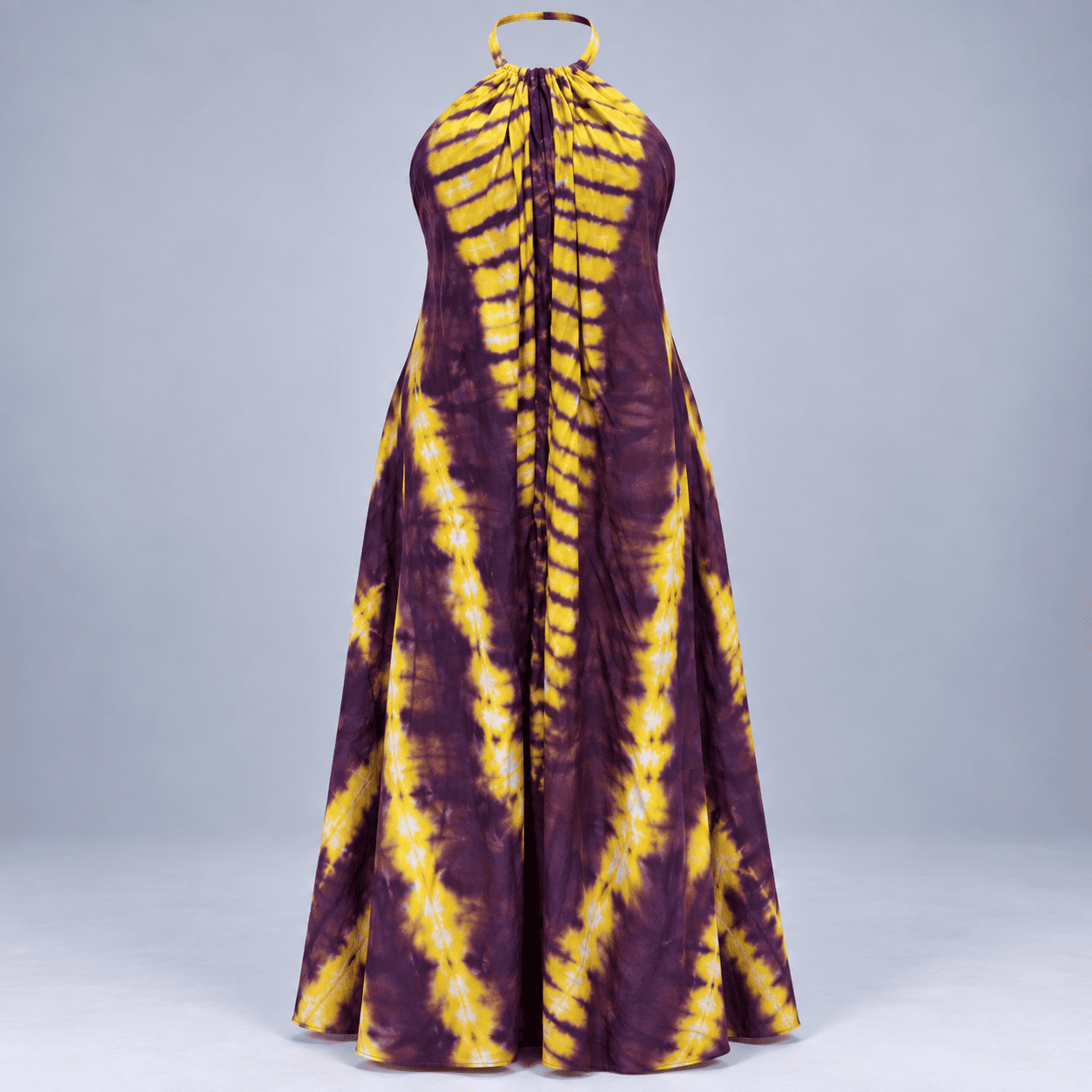 Tie Dye Halter Maxi Dress